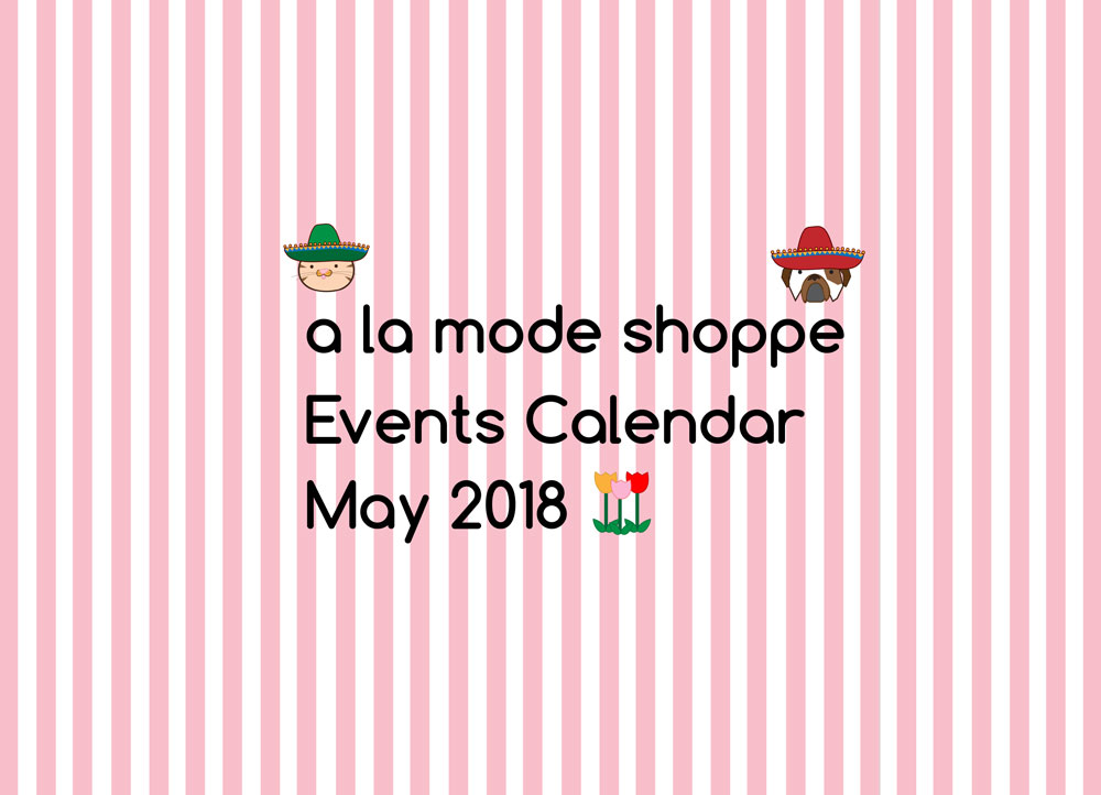 May 2018 Events Calendar