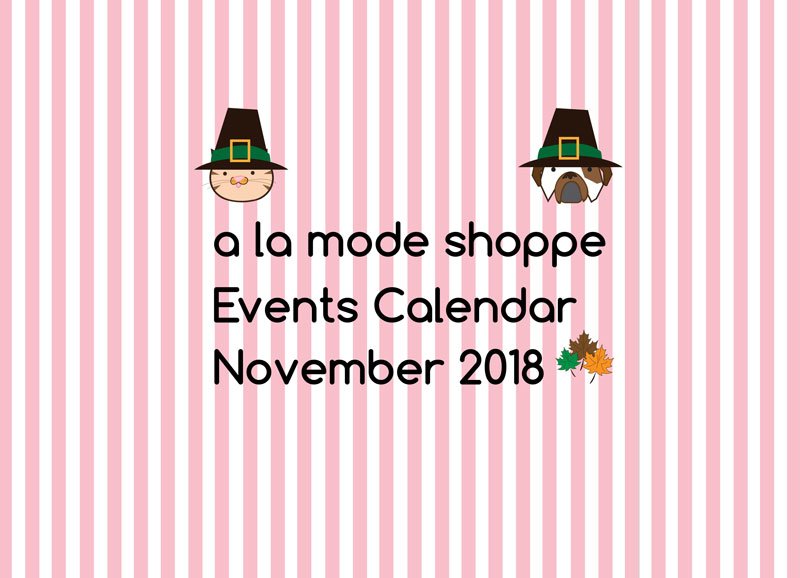 November 2018 Events Calendar