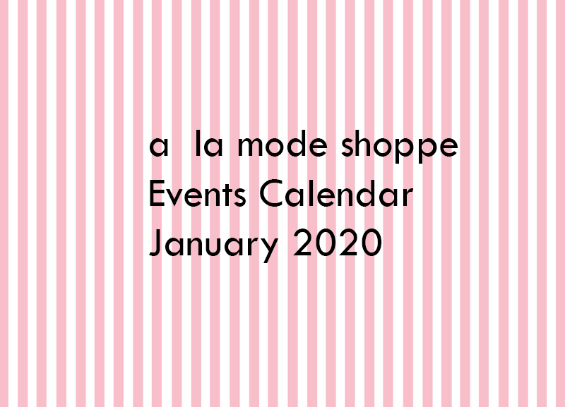 January 2020 Events Calendar