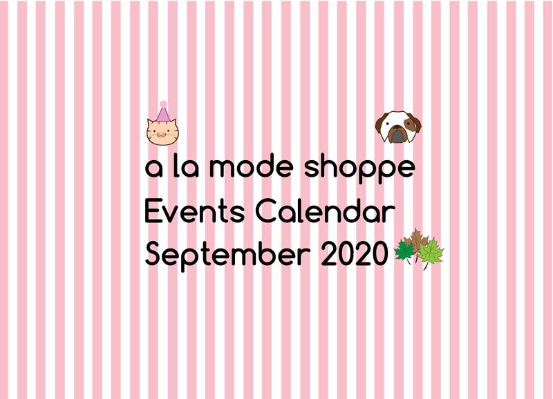 September 2020 – Events Calendar